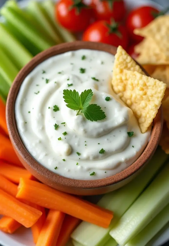 28 Cheap Dip Recipes for a Crowd on a Budget - 9. Ranch Dip