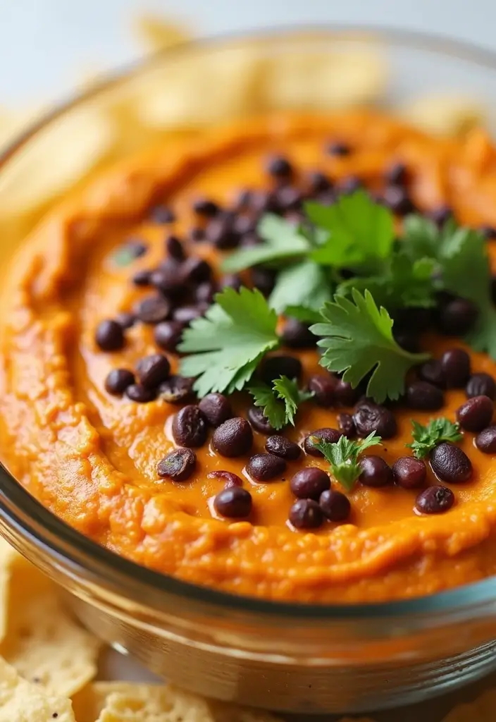28 Classic 7 Layer Bean Dip Recipes for Any Occasion - 10. Sweet Potato and Black Bean Dip