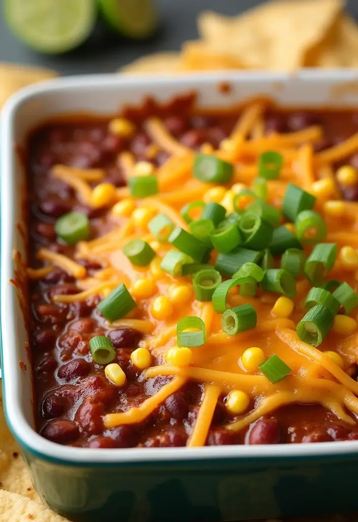 28 Classic 7 Layer Bean Dip Recipes for Any Occasion - 12. Tangy BBQ Bean Dip