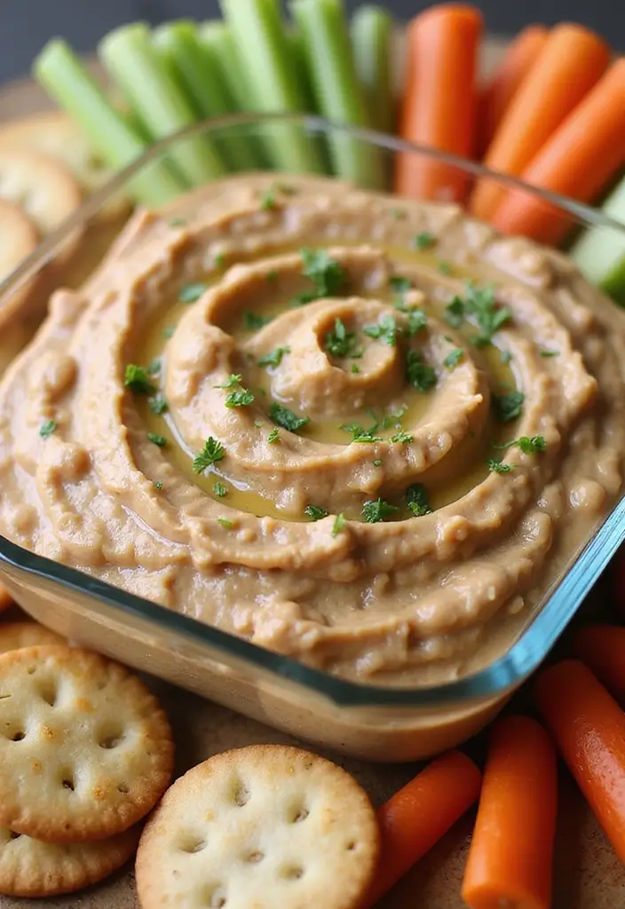 28 Classic 7 Layer Bean Dip Recipes for Any Occasion - 16. Nutty Almond Bean Dip