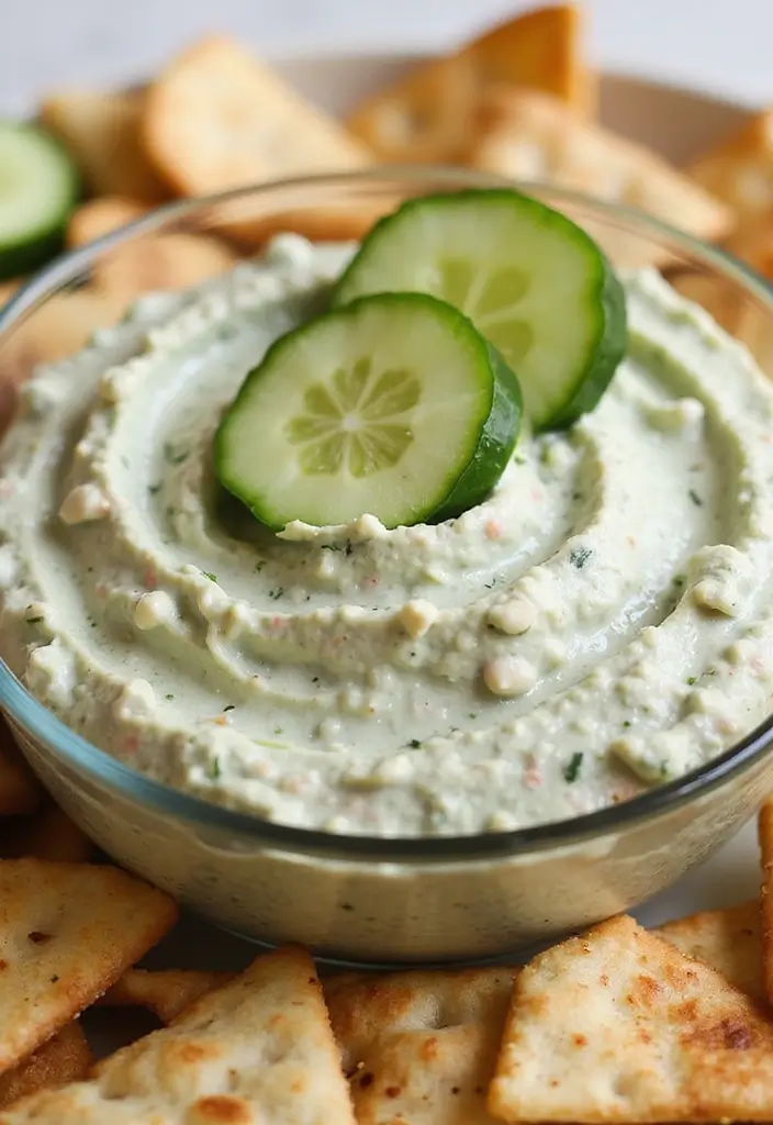 28 Classic 7 Layer Bean Dip Recipes for Any Occasion - 18. Refreshing Cucumber and Bean Dip