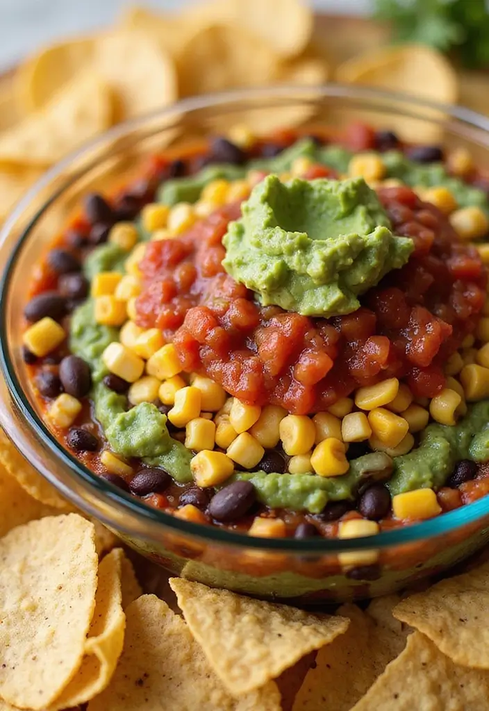 28 Classic 7 Layer Bean Dip Recipes for Any Occasion - 5. Southwest Style 7 Layer Bean Dip