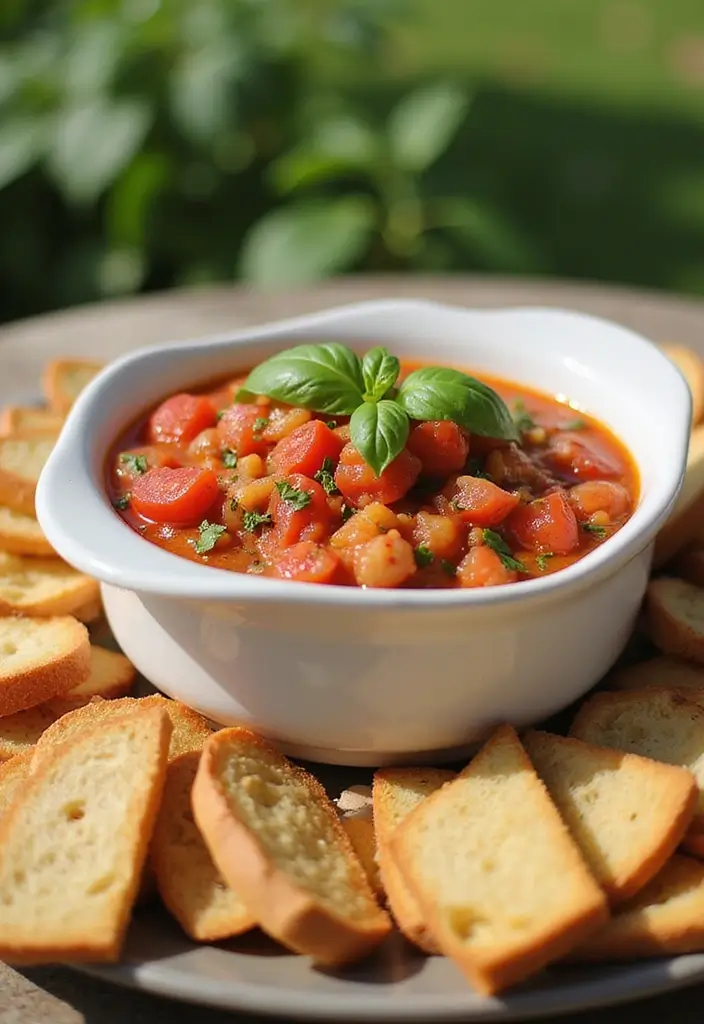 28 Cold Dip Recipes for Chips That Are Crowd Favorites - 14. Tomato Basil Bruschetta Dip