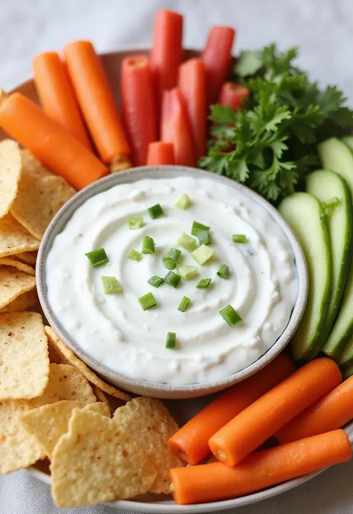 28 Cold Dip Recipes for Chips That Are Crowd Favorites - 16. Greek Yogurt Ranch Dip