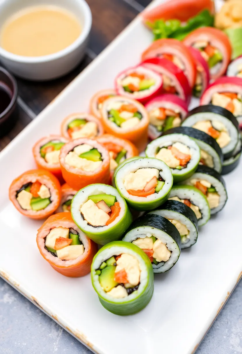 28 Creative Leftover Rotel Cheese Dip Recipes to Reuse Extras - 27. Rotel Cheese Dip Sushi