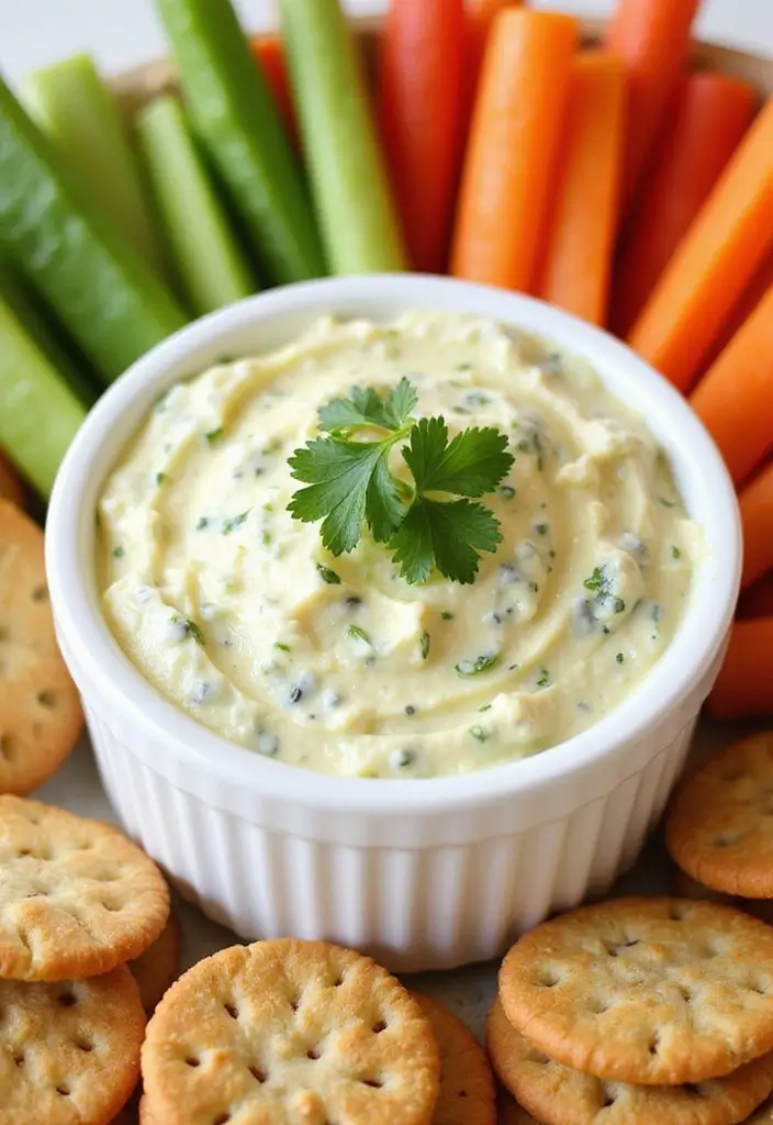 28 Easy Crock Pot Dip Recipes for Quick Entertaining - 11. Lemon Herb Dip