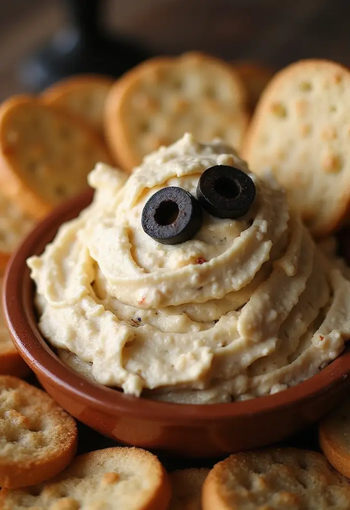 28 Easy Crock Pot Dip Recipes for Quick Entertaining - 22. Mummy Dip