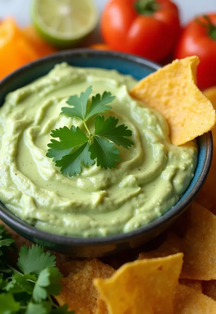 28 Easy Crock Pot Dip Recipes for Quick Entertaining - 23. Cilantro Avocado Dip