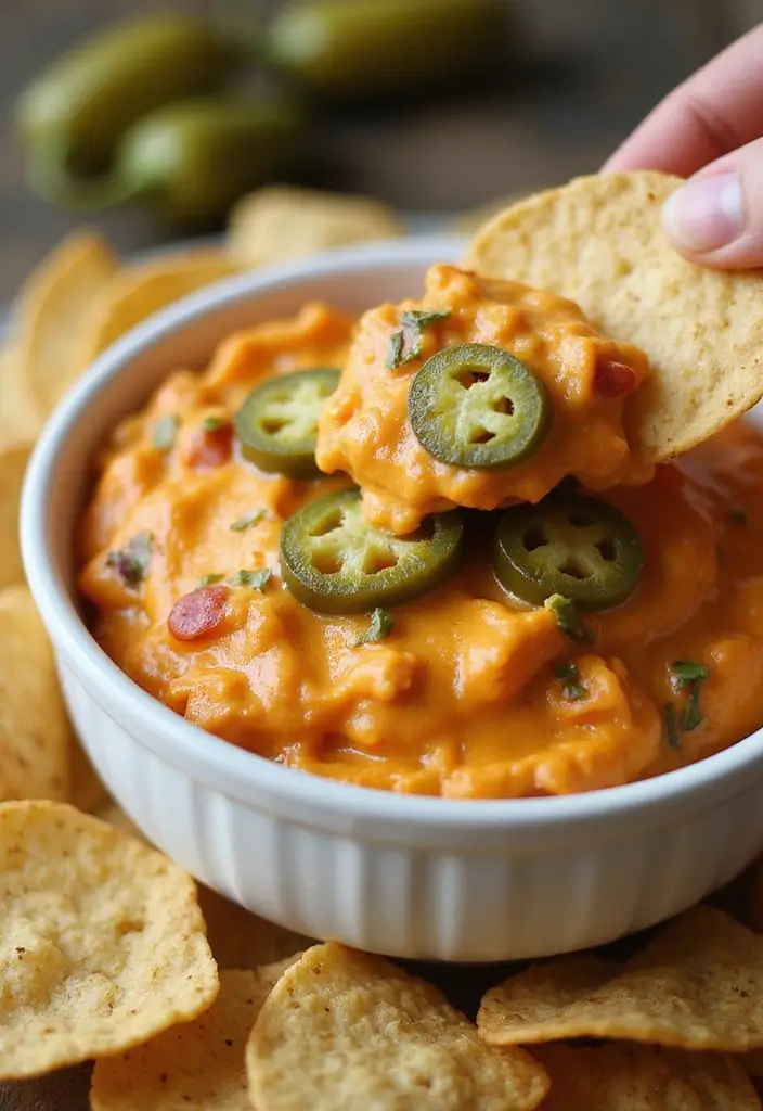 28 Easy Crock Pot Dip Recipes for Quick Entertaining - 5. Sweet and Spicy Jalapeño Popper Dip
