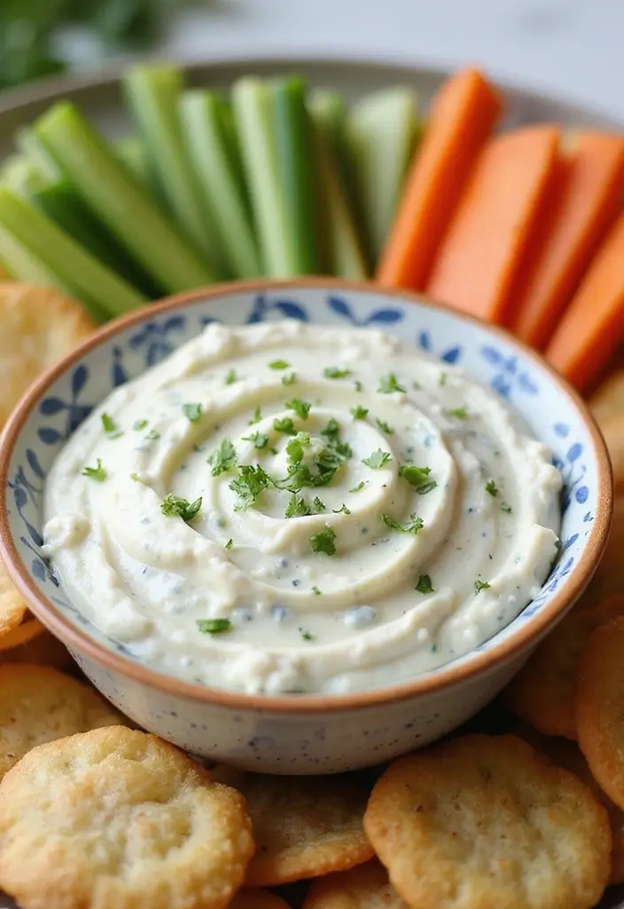 28 Easy Hot Dip Recipes That Work for Any Party - 21. Creamy Garlic and Herb Dip