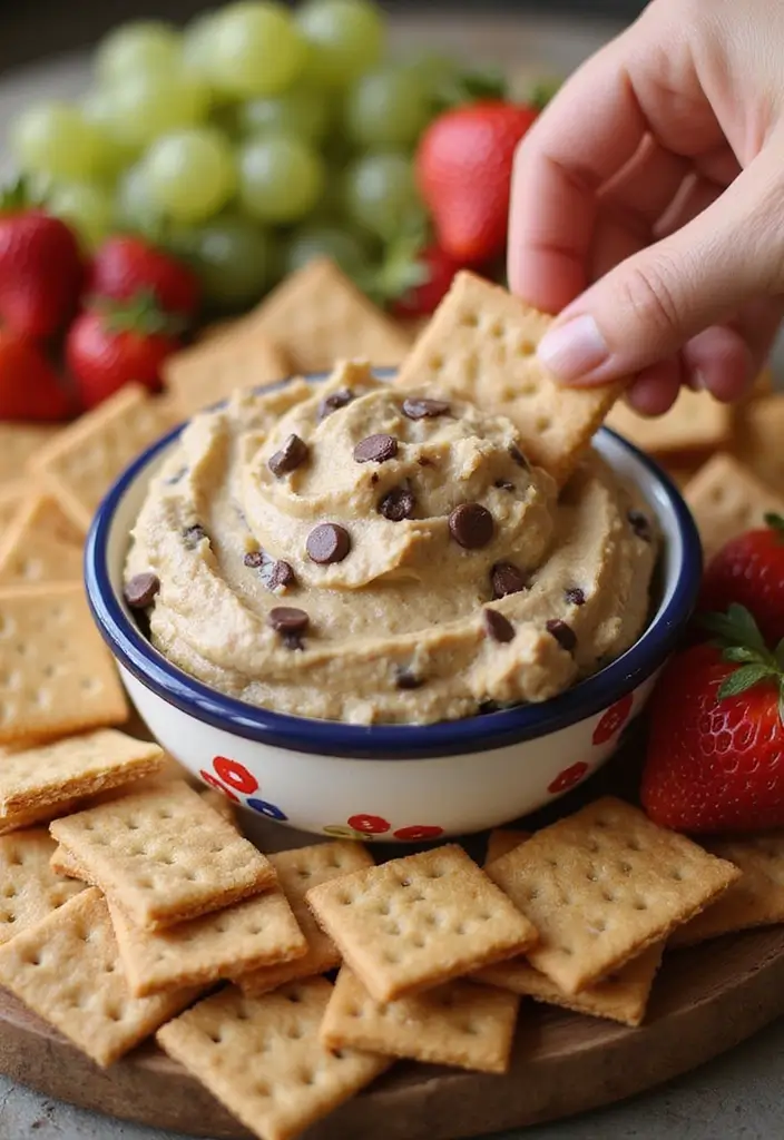 28 Easy Hot Dip Recipes That Work for Any Party - 22. Chocolate Chip Cookie Dough Dip