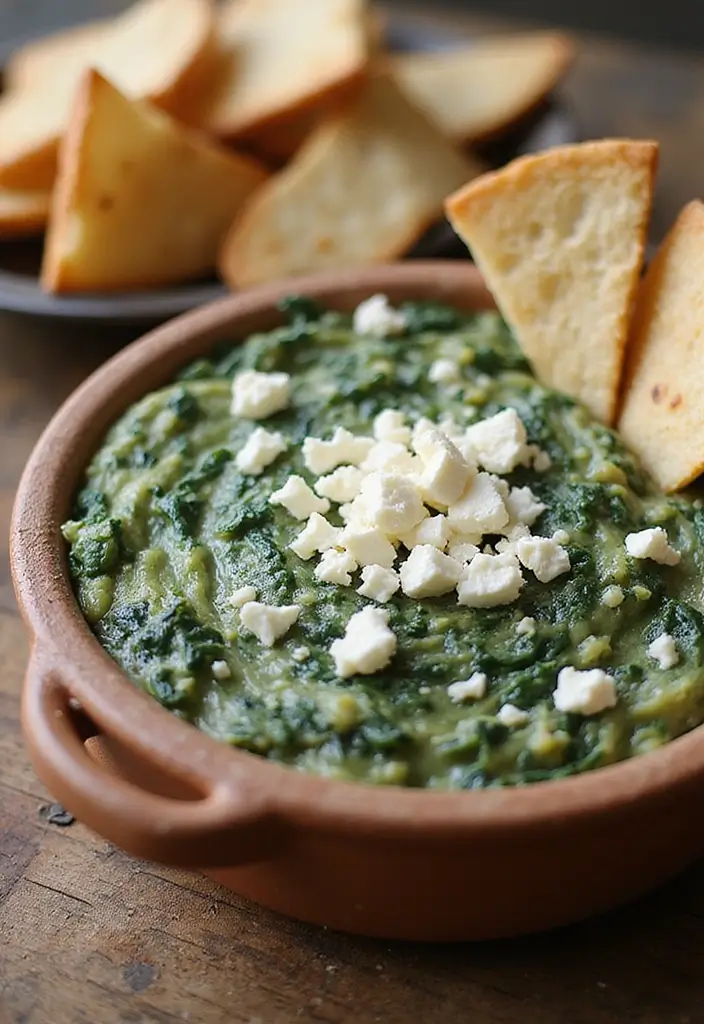 28 Easy Hot Dip Recipes That Work for Any Party - 23. Spinach and Feta Cheese Dip