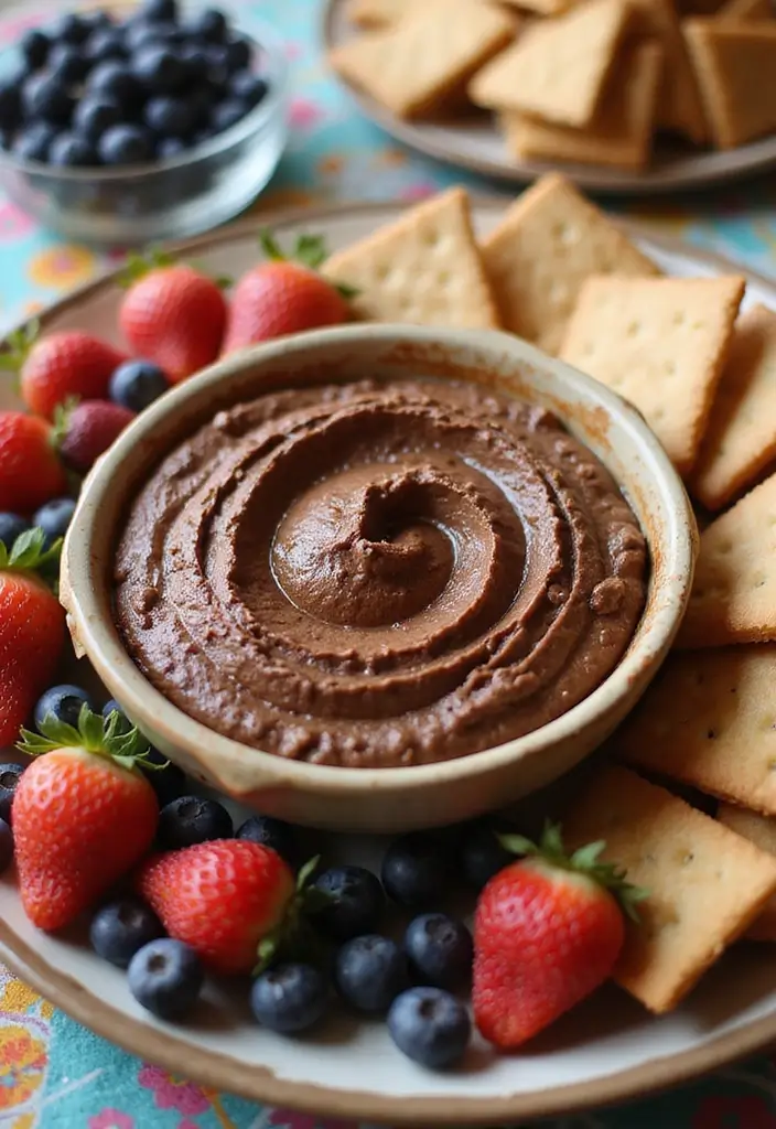 28 Easy Hot Dip Recipes That Work for Any Party - 26. Nutty Chocolate Hummus