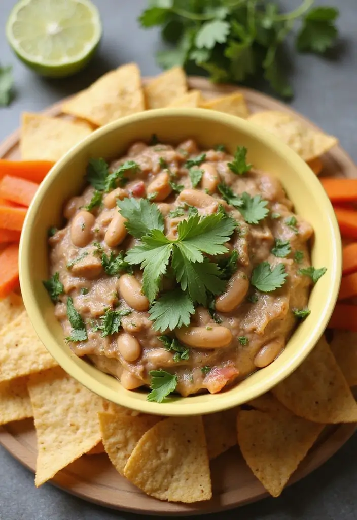 28 Easy Hot Dip Recipes That Work for Any Party - 9. Cilantro Lime Bean Dip
