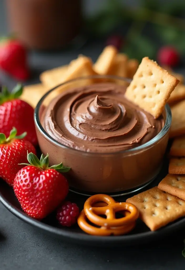 28 Sweet Dip Recipes for Parties That Impress Guests - 2. Nutella Cheesecake Dip