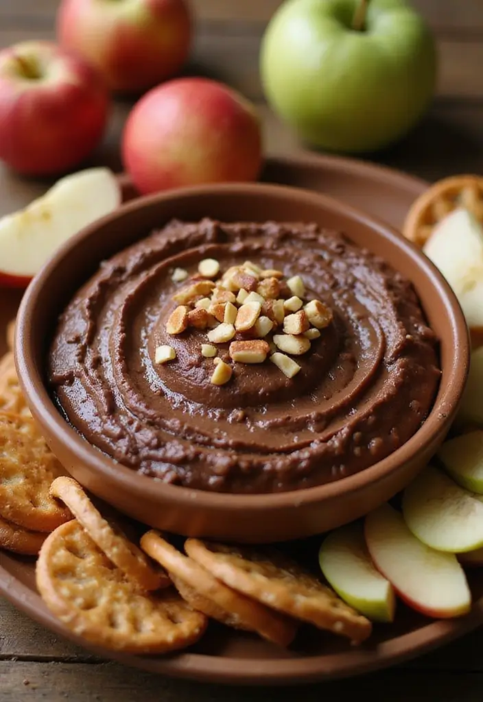 28 Sweet Dip Recipes for Parties That Impress Guests - 27. Nutty Chocolate Dip