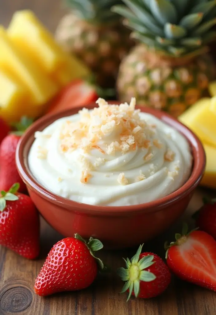 28 Sweet Dip Recipes for Parties That Impress Guests - 6. Coconut Cream Dip