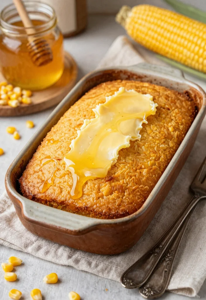 10 Black Dinner Recipes Inspired by Bold Cultural Flavors 8. Cornbread with Honey Butter 0