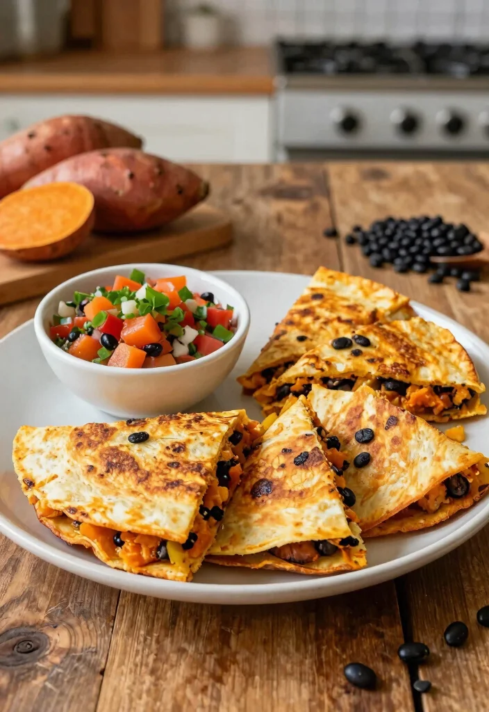 10 Bosh Vegan Recipes Inspired by Bold Plant Based Cooking 5. Sweet Potato Black Bean Quesadillas 0