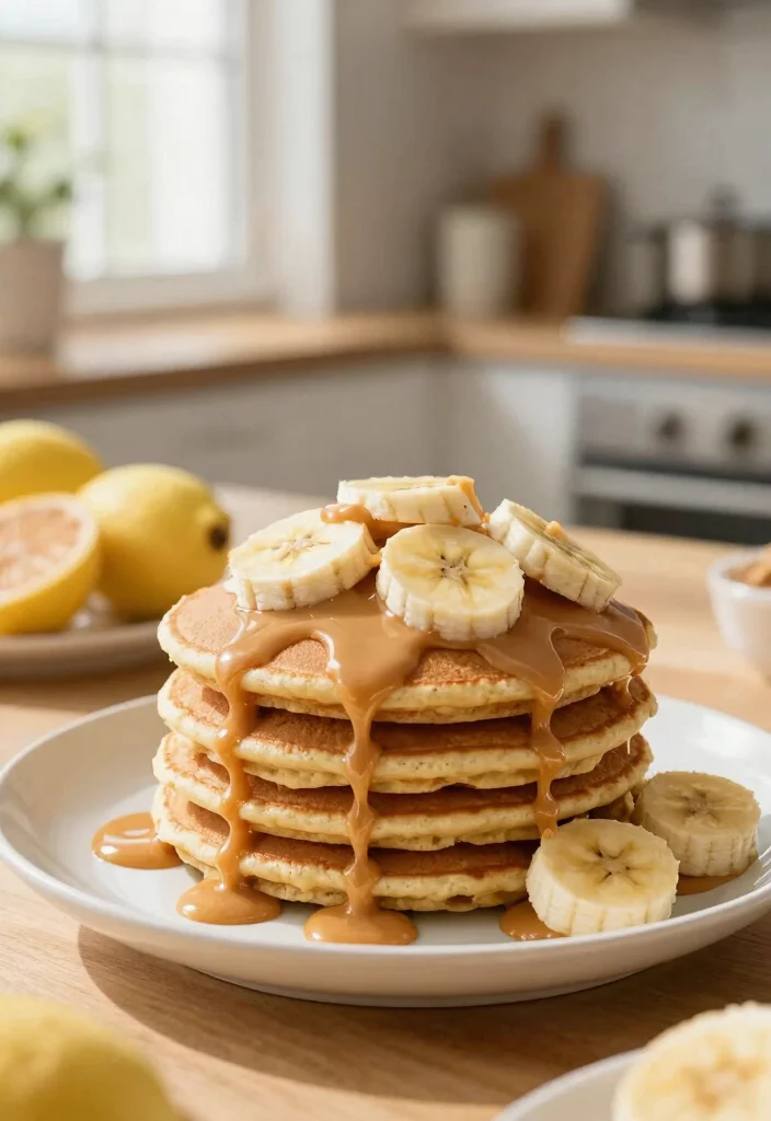 10 Easy Healthy Pancake Recipes for Quick Mornings 10. Peanut Butter Banana Pancakes 0