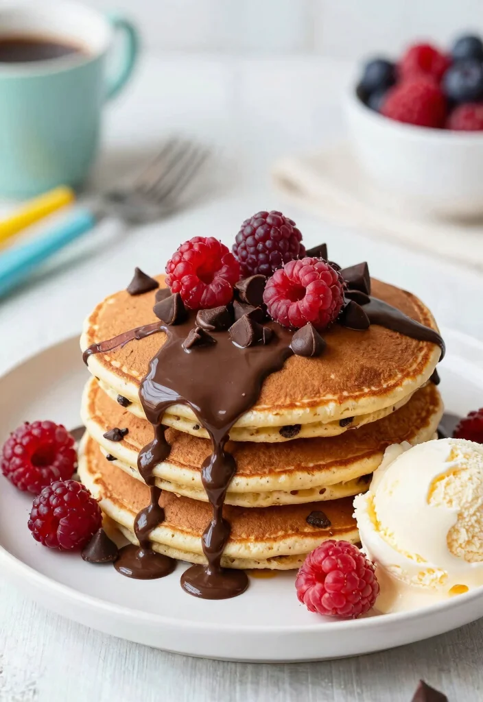 10 Easy Healthy Pancake Recipes for Quick Mornings 8. Chocolate Chip Protein Pancakes 0