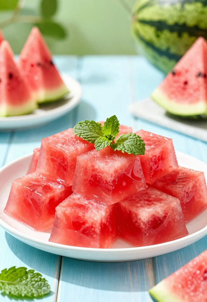 10 Easy Jelly Dessert Recipes for Quick No Bake Treats 4. Watermelon Jelly Squares 0