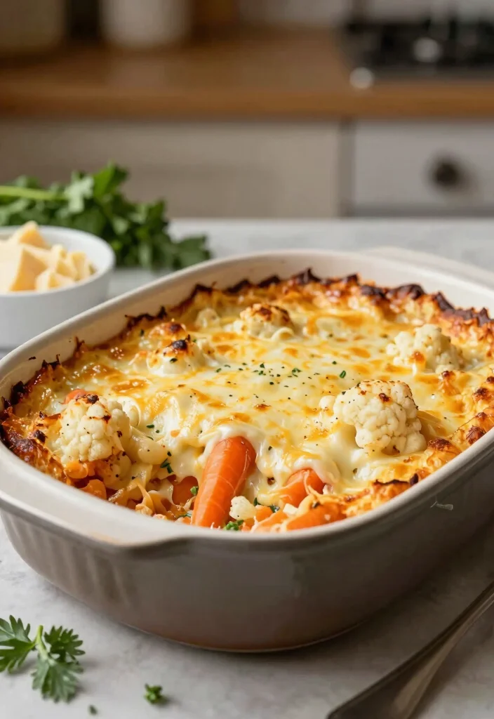 10 Keto Carrot Recipes for Creative Low Carb Sides 7. Carrot and Cauliflower Gratin 0