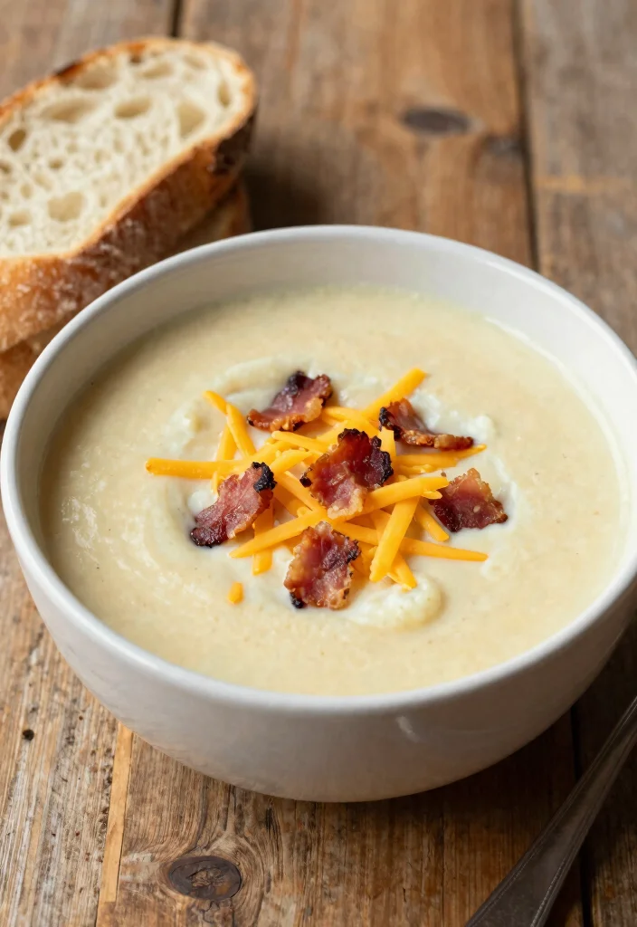 10 Keto Cauliflower Soup Recipes for Cozy Low Carb Bowls 3. Cheddar and Bacon Cauliflower Soup 0
