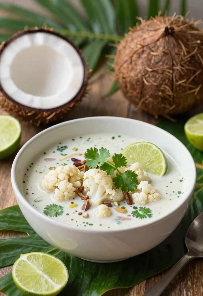 10 Keto Cauliflower Soup Recipes for Cozy Low Carb Bowls 5. Thai Coconut Cauliflower Soup 0