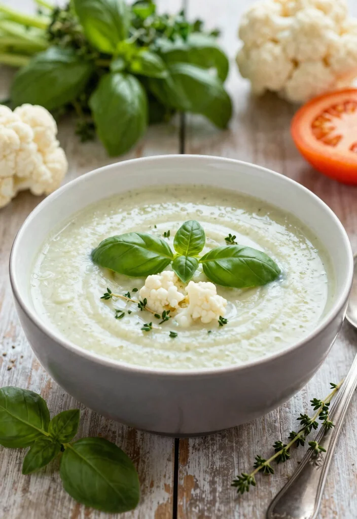 10 Keto Cauliflower Soup Recipes for Cozy Low Carb Bowls 6. Herb Infused Cauliflower Soup 0