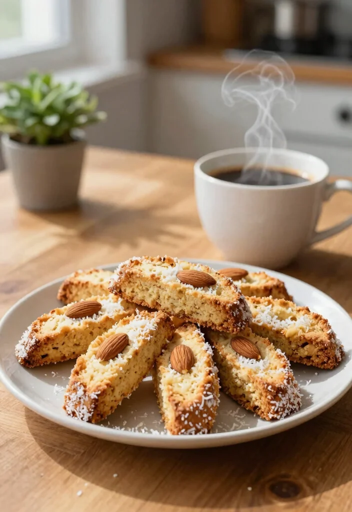 10 Keto Dough Recipes for Easy Low Carb Baking 3. Coconut Flour Biscotti 0