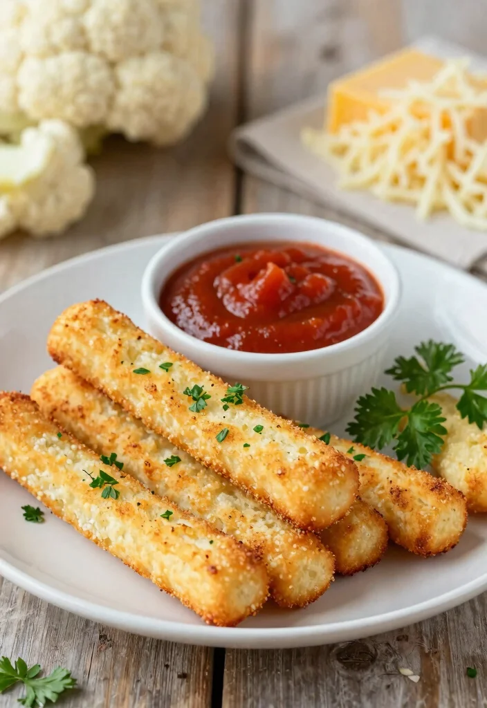10 Keto Dough Recipes for Easy Low Carb Baking 5. Cheesy Cauliflower Breadsticks 0