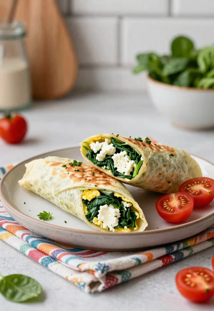 10 Keto Egg Wrap Recipes for Easy Low Carb Meals 1. Spinach and Feta Egg Wrap 0
