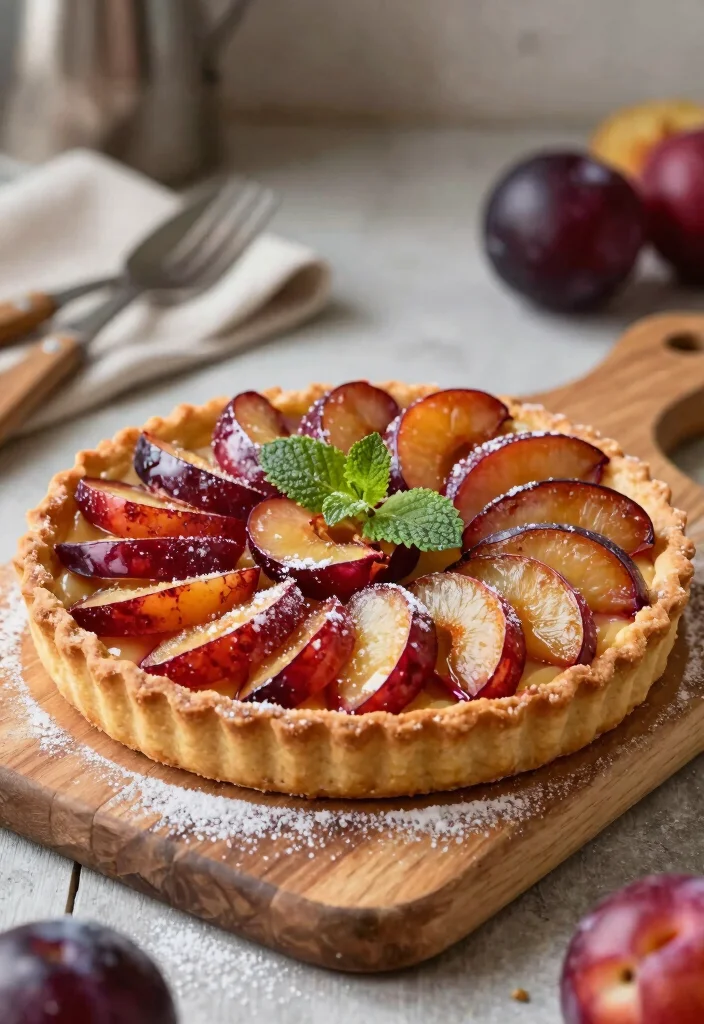 10 Plum Dessert Recipes for Sweet and Tart Treats - 10. Plum Tart with Whole Wheat Crust 1