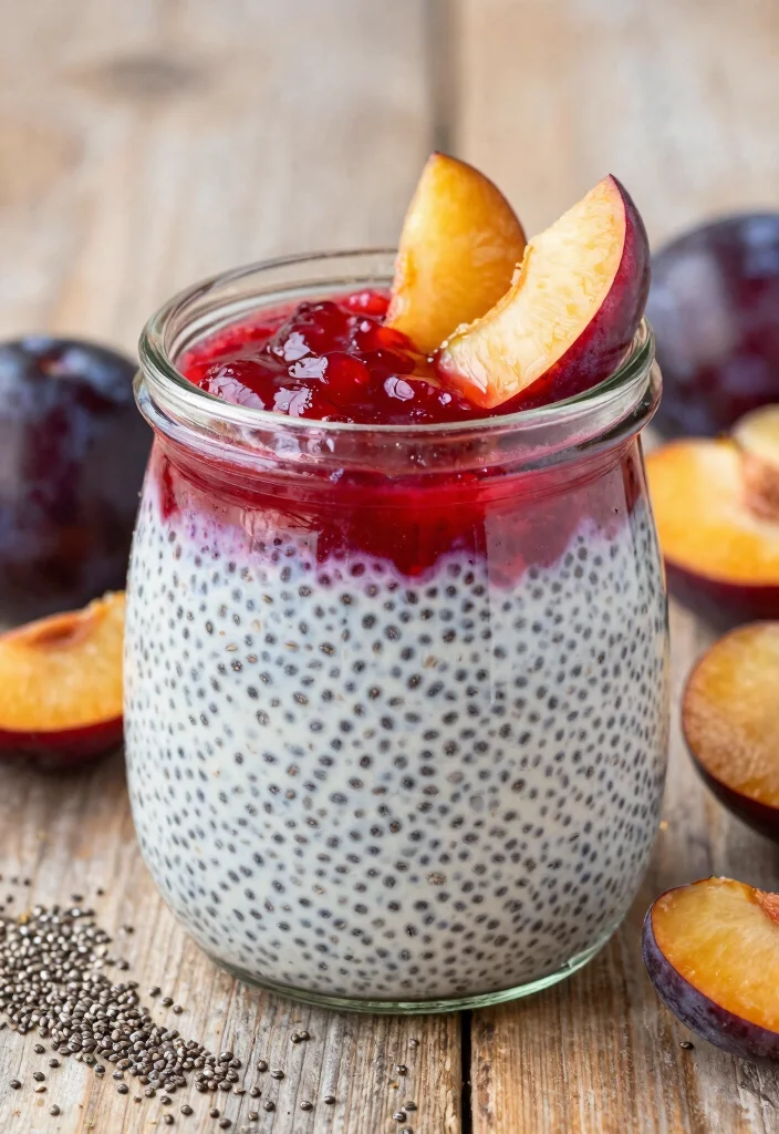 10 Plum Dessert Recipes for Sweet and Tart Treats - 5. Plum Chia Seed Pudding 1