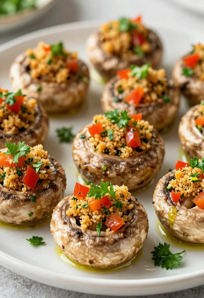 10 Vegan Poblano Pepper Recipes with Mild Smoky Heat 8. Poblano Pepper Stuffed Mushrooms 0
