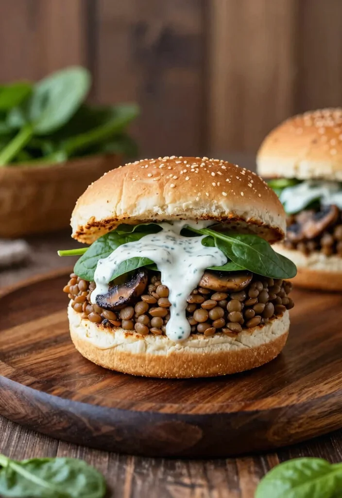 10 Vegan Slider Recipes for Mini Plant Based Meals 5. Lentil and Mushroom Sliders 0
