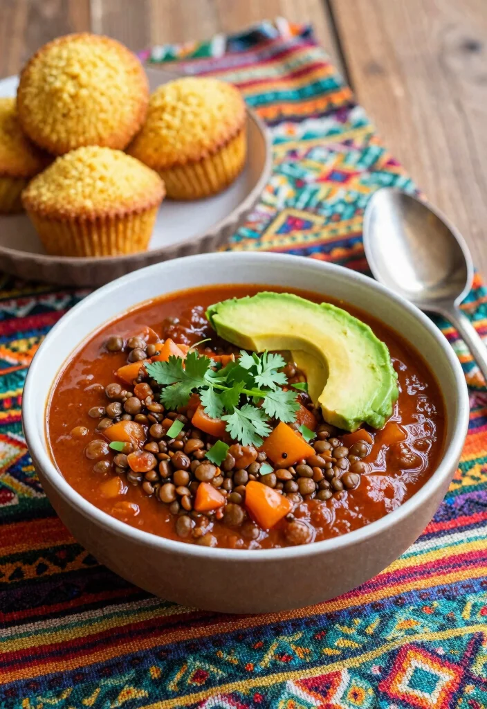 12 Cozy Winter Dinner Recipes for Cold Night Comfort 3. Spicy Lentil and Vegetable Chili 0