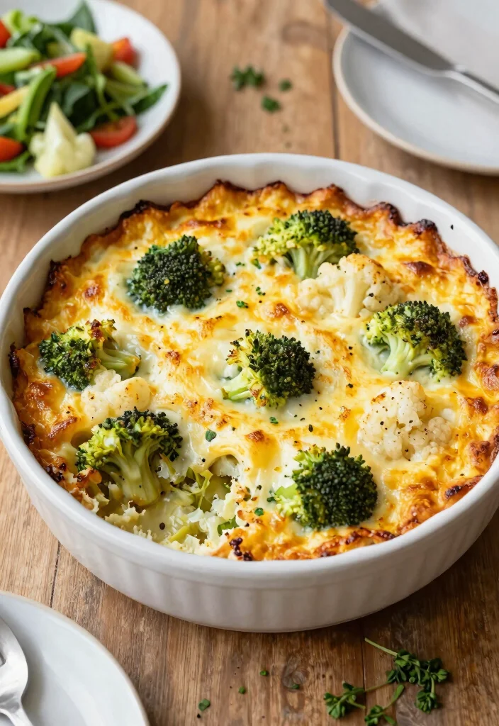 12 Cozy Winter Dinner Recipes for Cold Night Comfort 5. Cheesy Broccoli and Cauliflower Casserole 0