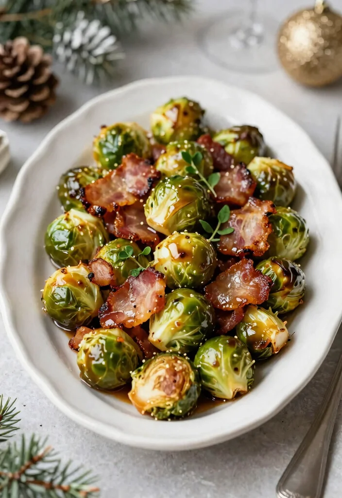 12 Cozy Winter Dinner Recipes for Cold Night Comfort 9. Maple Glazed Brussels Sprouts and Bacon 0
