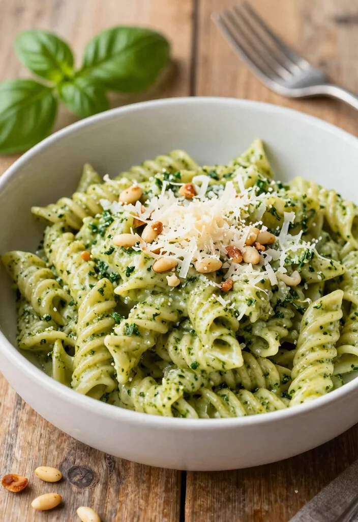 12 Dinner Recipes with Heavy Cream for Rich Comfort Meals 12. Creamy Pesto Pasta 0