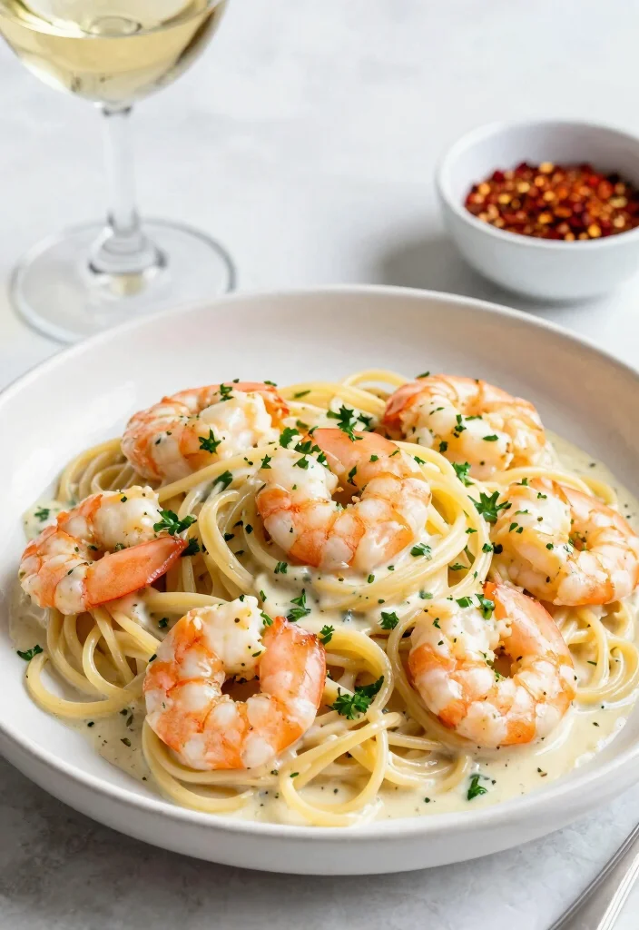 12 Dinner Recipes with Heavy Cream for Rich Comfort Meals 3. Shrimp Pasta in Creamy Garlic Sauce 0