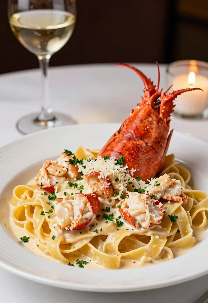 12 Dinner Recipes with Heavy Cream for Rich Comfort Meals 8. Lobster Pasta in Creamy Sauce 0