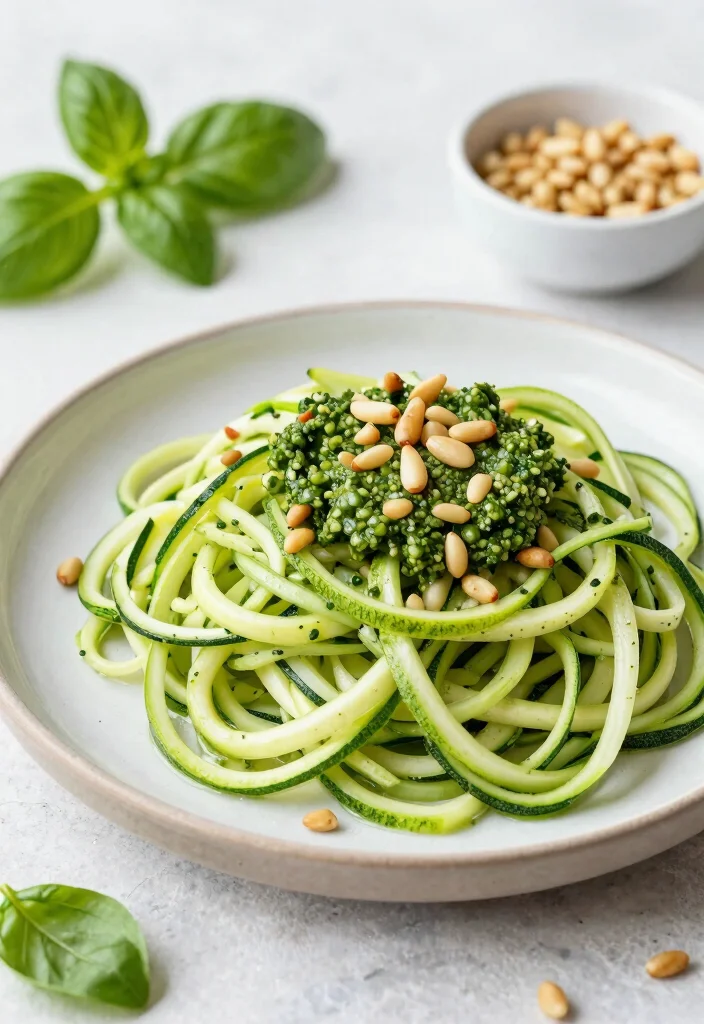 12 Easy Vegan Recipes Anyone Can Make at Home 8. Zucchini Noodles with Pesto 0