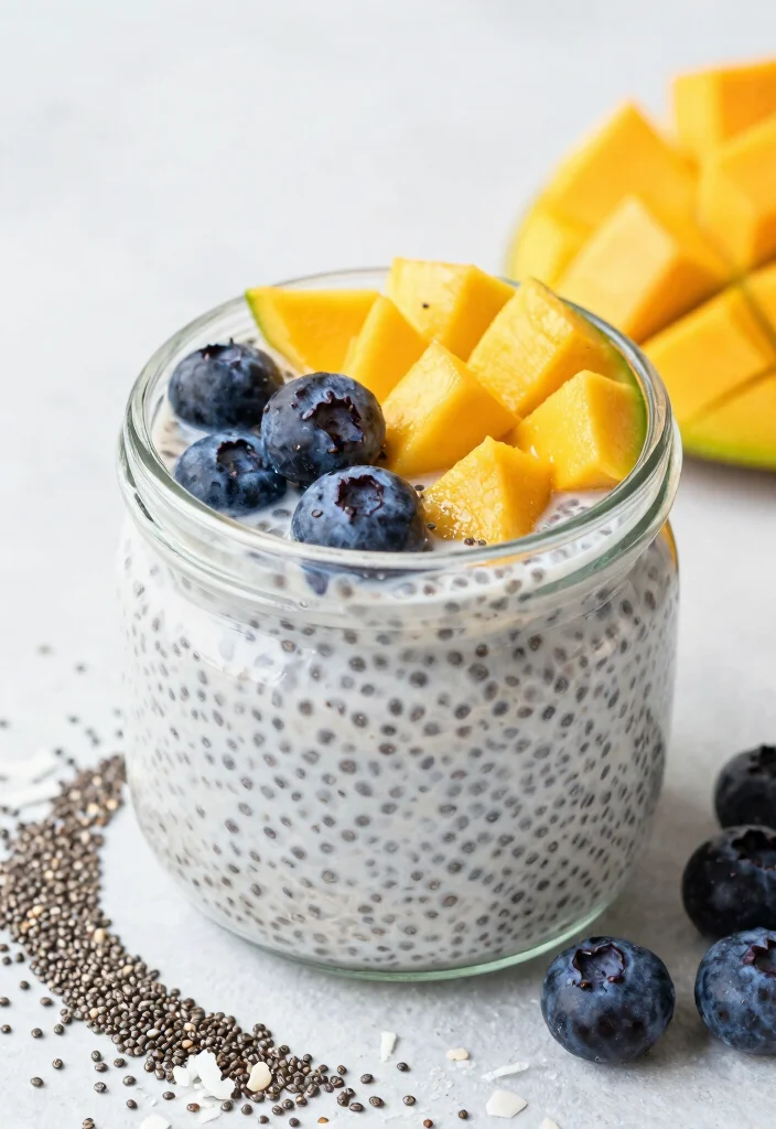 12 Fat Free Vegan Recipes for Light Plant Based Meals 11. Coconut Chia Pudding 0