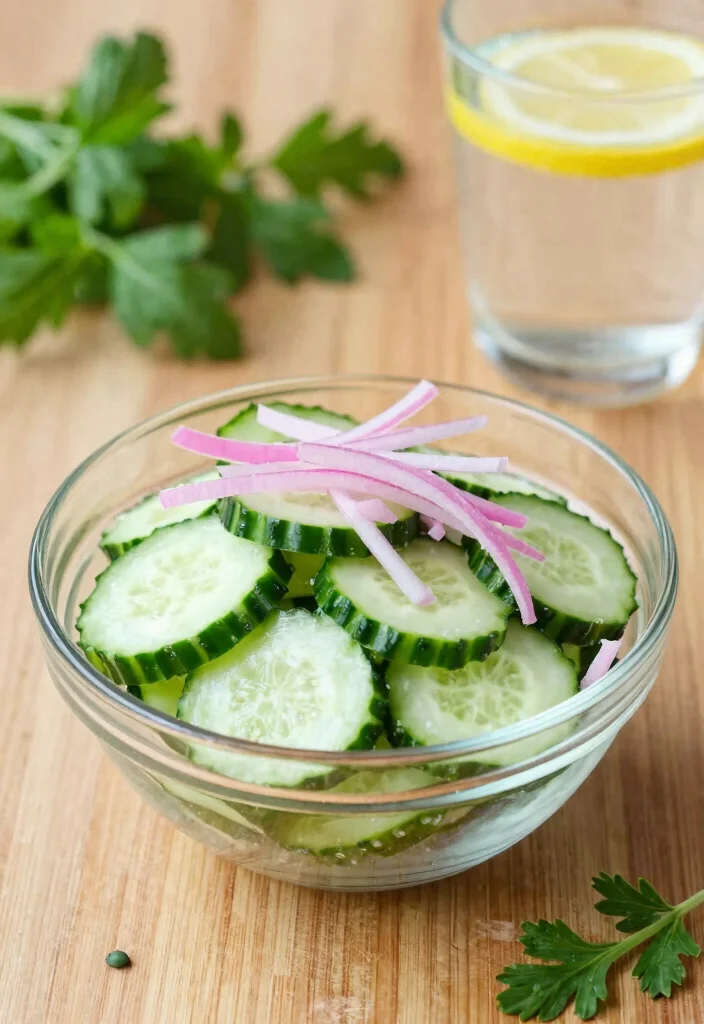 12 Fat Free Vegan Recipes for Light Plant Based Meals 5. Light and Tangy Cucumber Salad 0