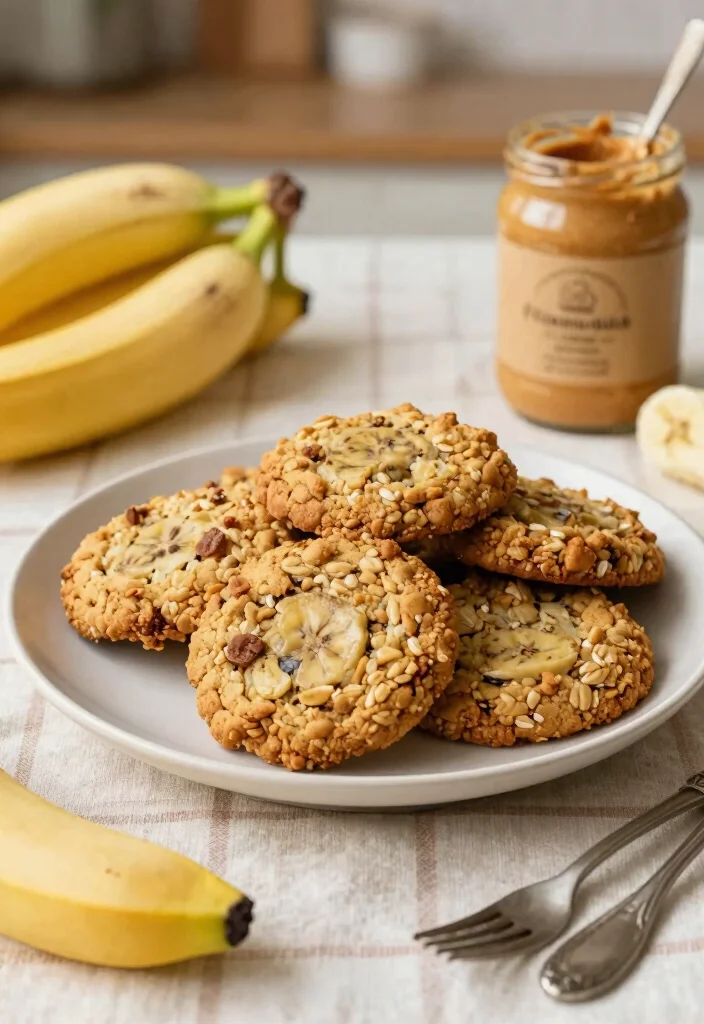 12 Grain Free Vegan Recipes for Clean Plant Based Eating 4. Banana Oatmeal Cookies 0