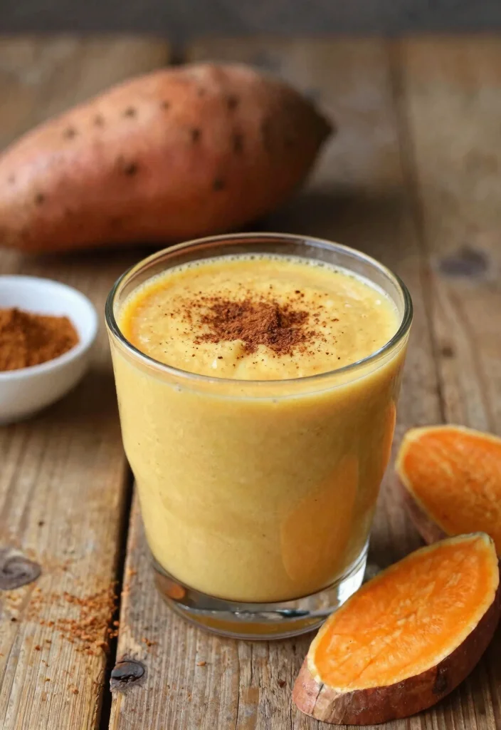 12 Healthy Blender Recipes for Easy Everyday Nutrition 10. Spiced Sweet Potato Smoothie 0