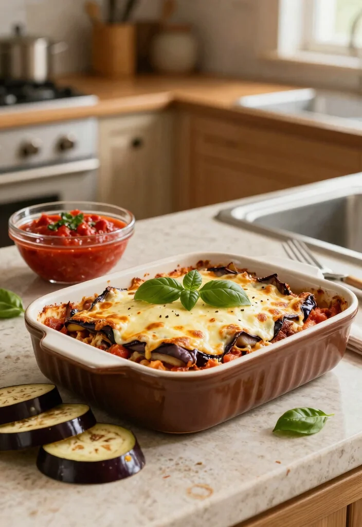 12 Healthy Dinner Casserole Recipes for Family Meals 7. Eggplant Parmesan Casserole 0