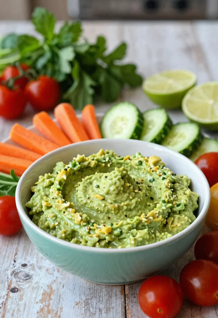 12 Healthy Food Processor Recipes for Fast Prep Cooking - 1. Creamy Avocado Dip 1